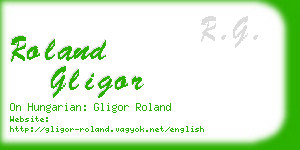 roland gligor business card